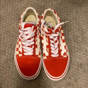 Red checkered vans